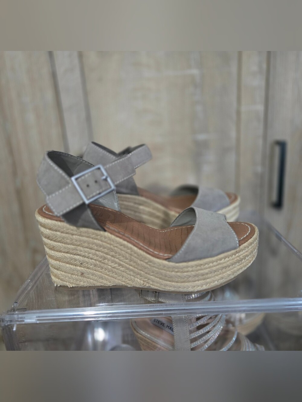 CIRCUS By SAM EDELMAN Taupe Espadrille Wedge Size 8.5